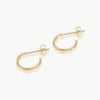 Eco-friendly  9 karat gold earrings. These sustainable Twist Hoops are handmade in Cape Town 