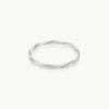 Sterling silver ring handcrafted from eco friendly silver