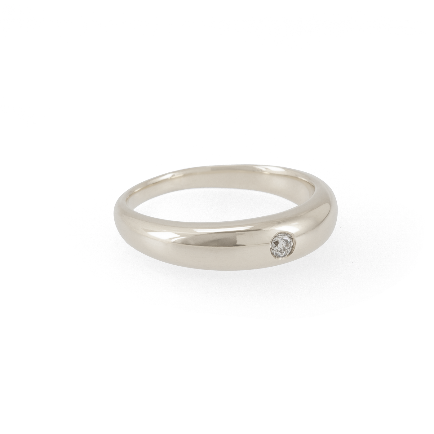 Dawn Diamond Silver Ring