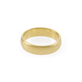 Sustainable gold ring. This ethical Domed Wedding Band is handmade in Cape Town in recycled gold from e-waste.