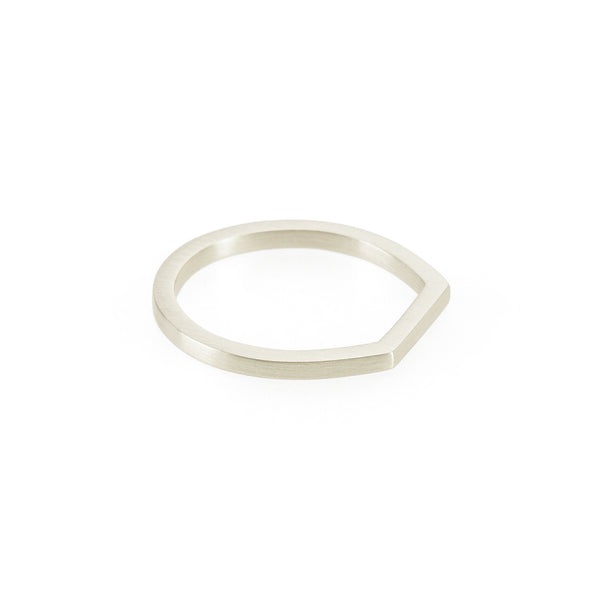 Ethical silver ring. This eco-friendly Flat Top Ring is handmade in Cape Town in recycled silver from e-waste.