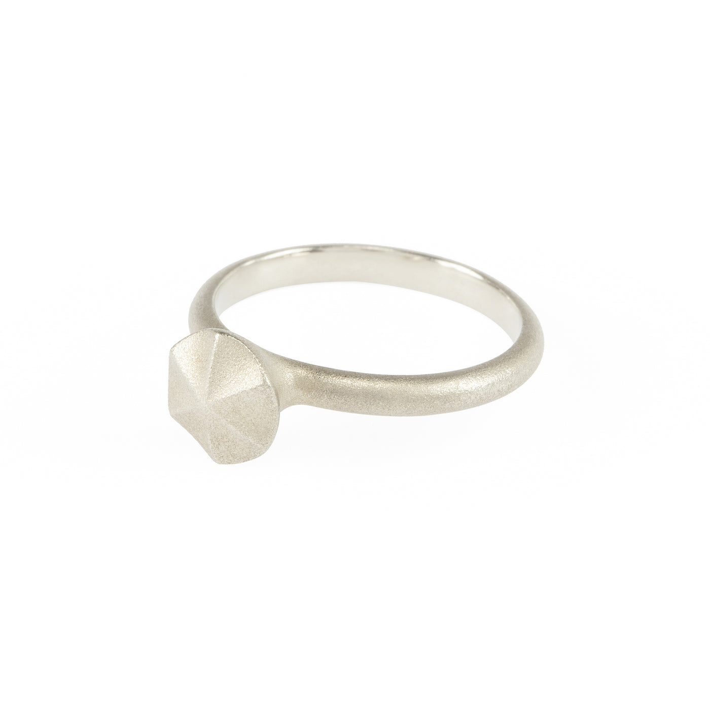 Sustainable silver ring. This artisan crafted Growth Ring is handmade in Cape Town in recycled silver from e-waste.