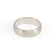 Eco-friendly silver ring. This sustainable Hammered Band is handmade in Cape Town in recycled silver from e-waste.