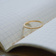 Ethical gold ring. This eco-friendly Line Ring is handmade in Cape Town in recycled gold from e-waste.