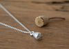 Ethical sterling silver necklace. This minimalist Pod Pendant is handcrafted in our Cape Town studio.