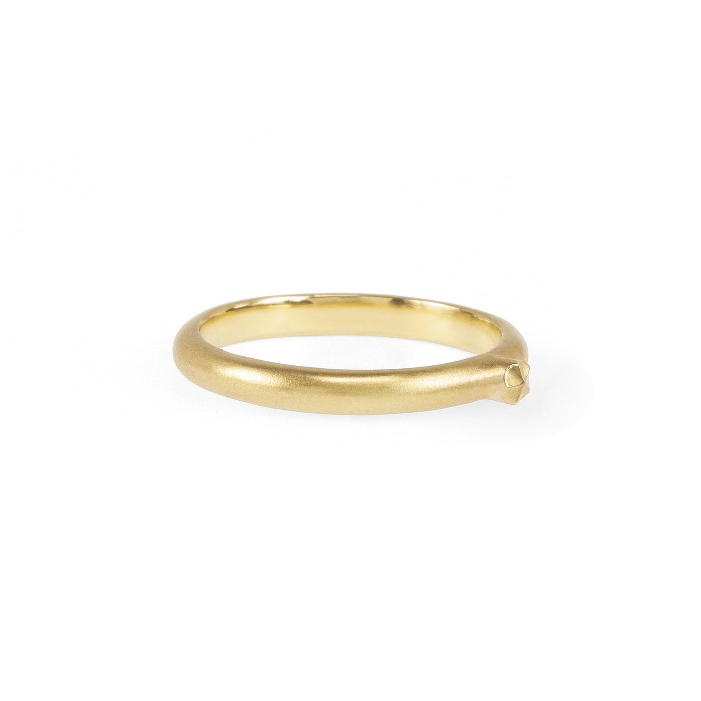Eco-friendly gold ring. This sustainable Seed Ring is handmade in Cape Town in recycled gold from e-waste.