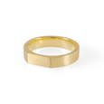 Signet inspired eco-conscious recycled e-waste gold wedding band