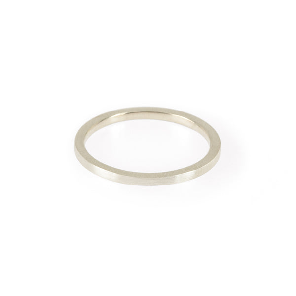 Sustainable silver ring. This ethical Simple Band is handmade in Cape Town in recycled silver from e-waste.