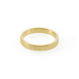 Sustainable gold ring. This artisan crafted Strata Band is handmade in Cape Town in recycled gold from e-waste.