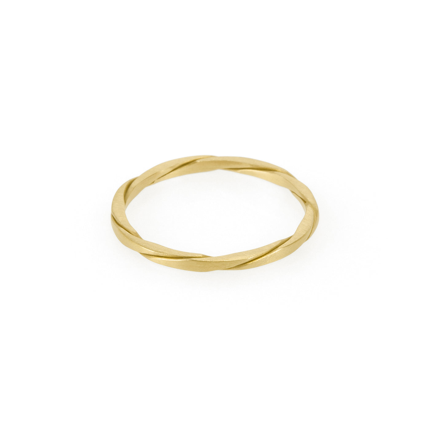 Ethical gold ring. This minimalist Twist Ring is handmade in Cape Town in recycled gold from e-waste.