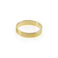 Ethical gold ring. This minimalist Flat Wedding Band is handmade in Cape Town in recycled gold from e-waste.