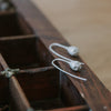 Eco-friendly silver earrings. These artisan crafted Pod Earrings are handmade in Cape Town in recycled silver from e-waste.